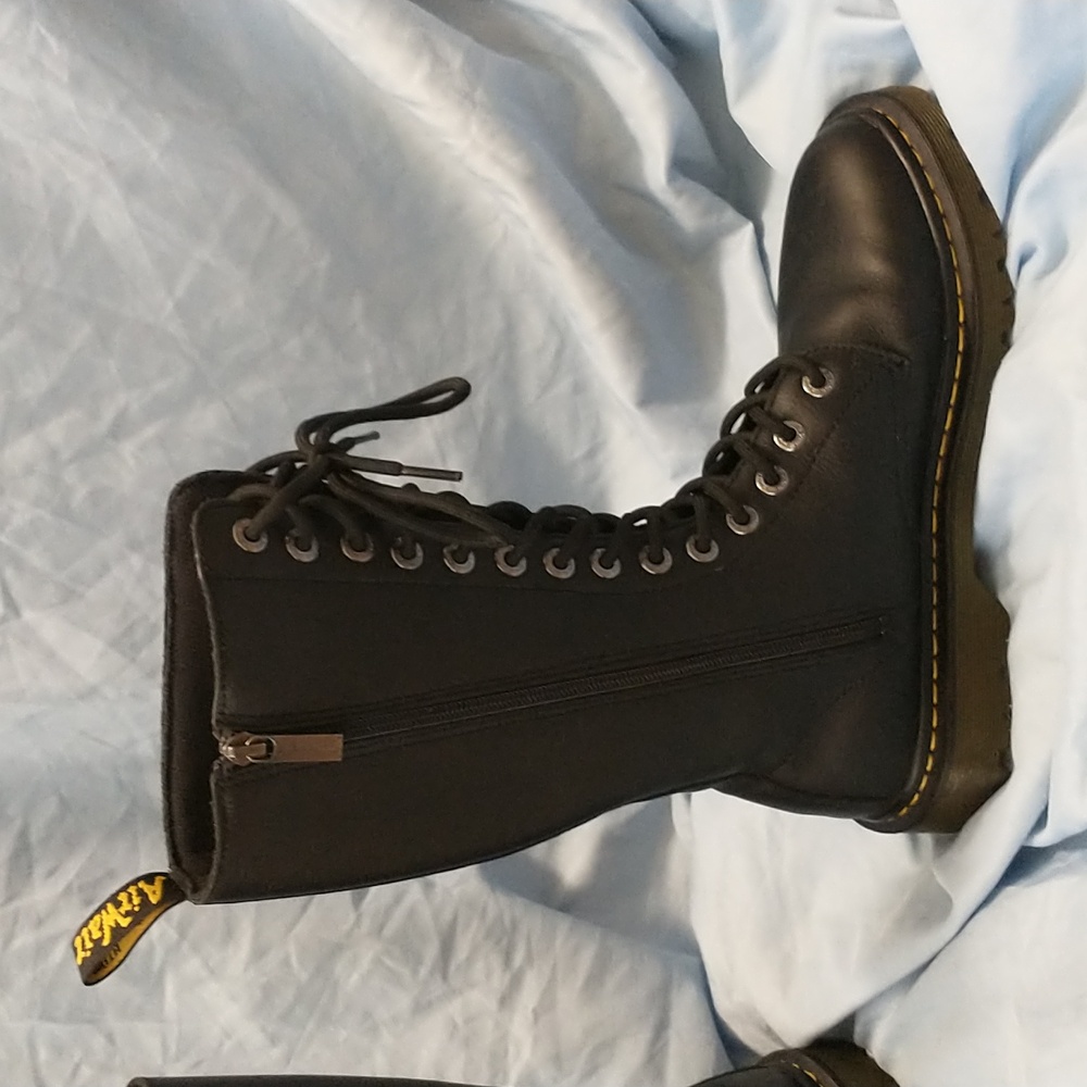 Dr. Martens Black Lace-Up Women's Boots - Picture 7 of 15
